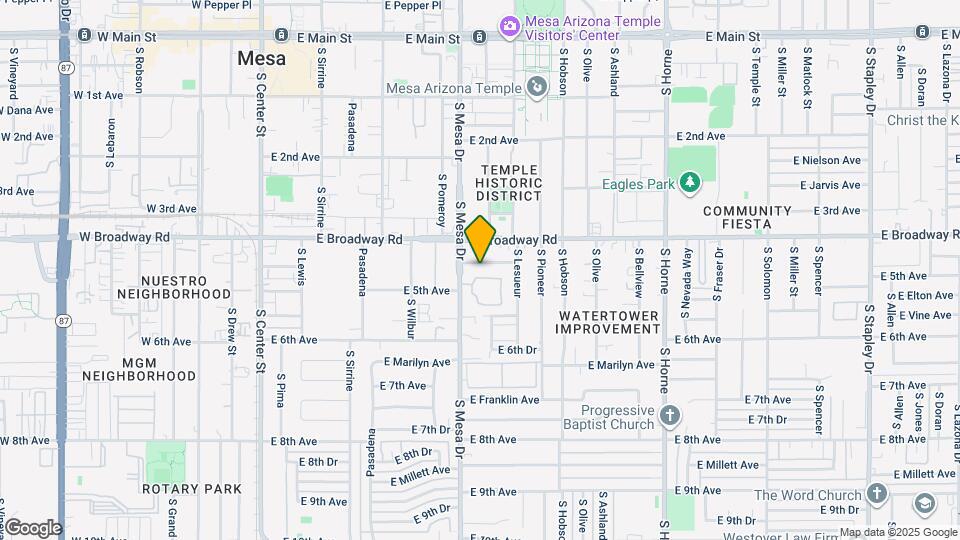 423 E Crescent Ave Map and Location Details