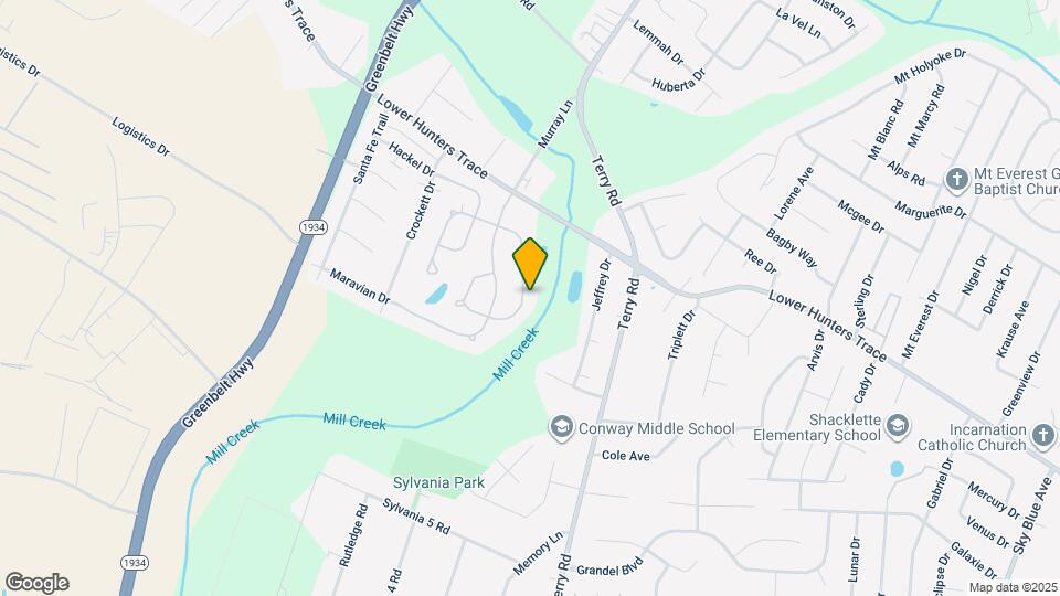 6423 Hunters Creek Blvd Map and Location Details