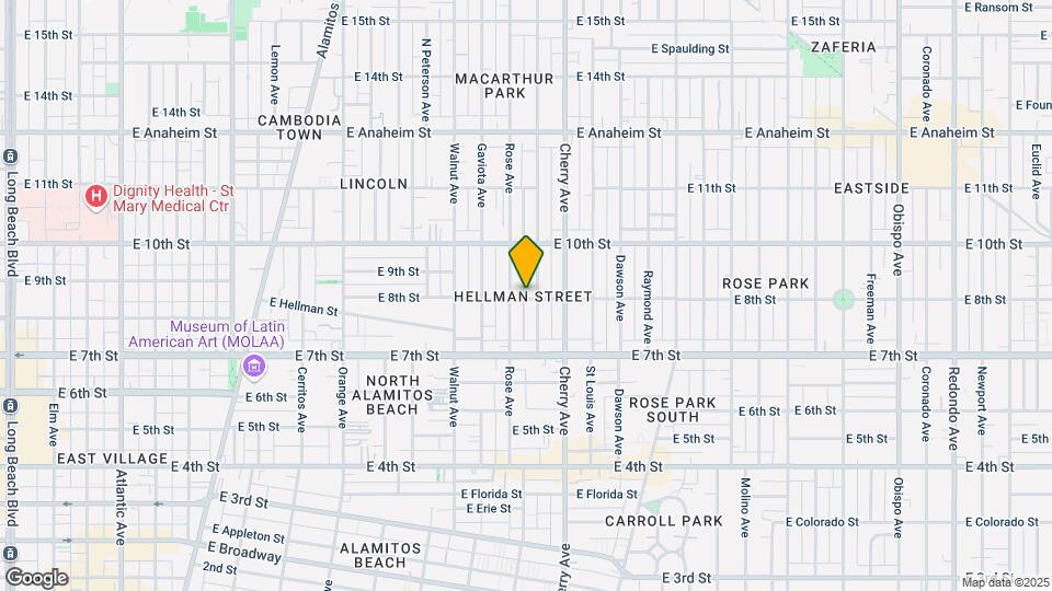 1833 E 8th St Mapa y Detalles de la Ubicación