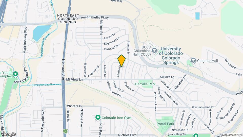 3929 Mariposa St Map and Location Details