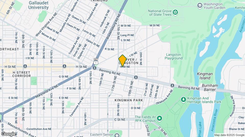1713 H St NE, Unit 1713 H ST NE apt 3 Map and Location Details