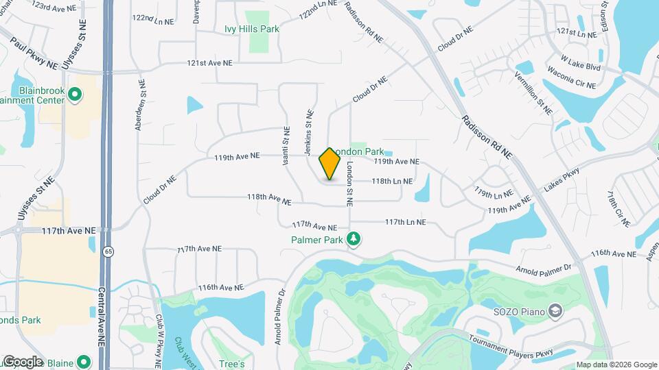1953 118th Ln NE Map and Location Details
