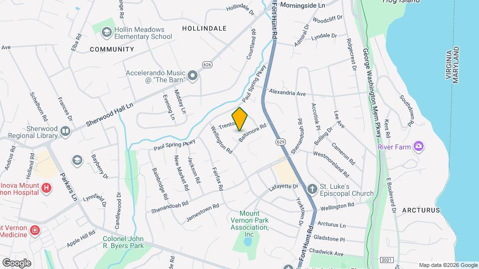 1610 Baltimore Rd Map and Location Details