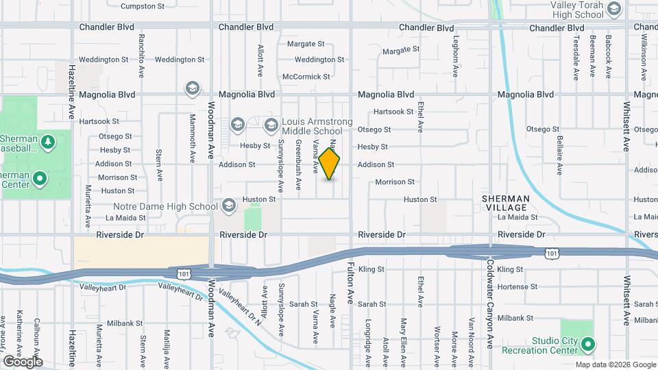 4925 Nagle Ave Mapa y Detalles de la Ubicación
