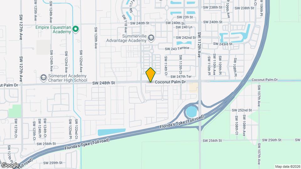 11553 SW 248th Terrace Map and Location Details