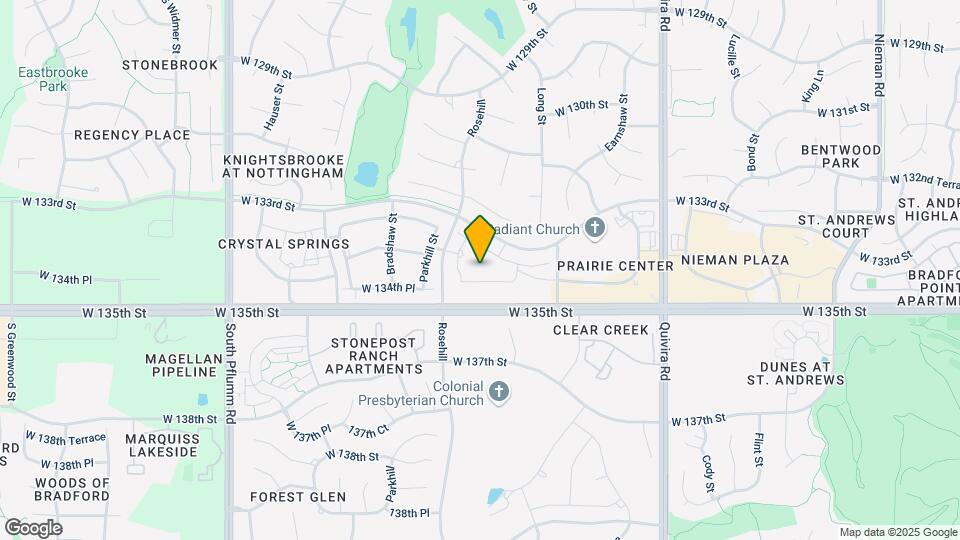 Adara Overland Park Apartments Map and Location Details