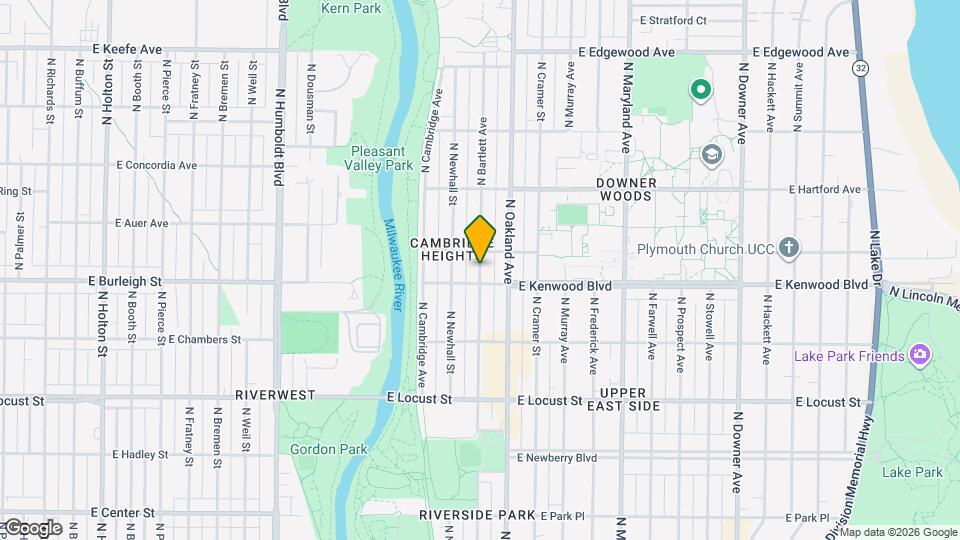 3115 N Bartlett Ave - Lower Map and Location Details