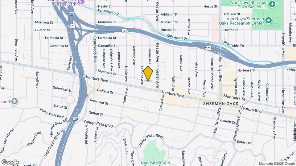 14938 Moorpark St Mapa y Detalles de la Ubicación
