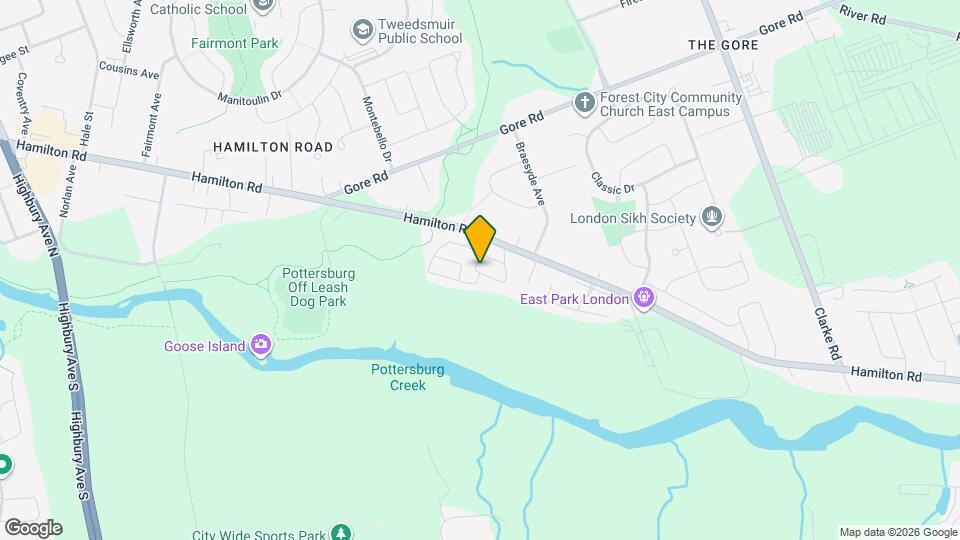 1199-1203 Hamilton Rd Map and Location Details