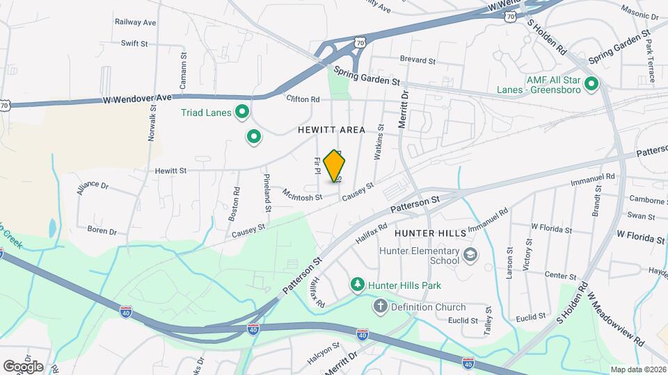 1008 Rucker St Map and Location Details