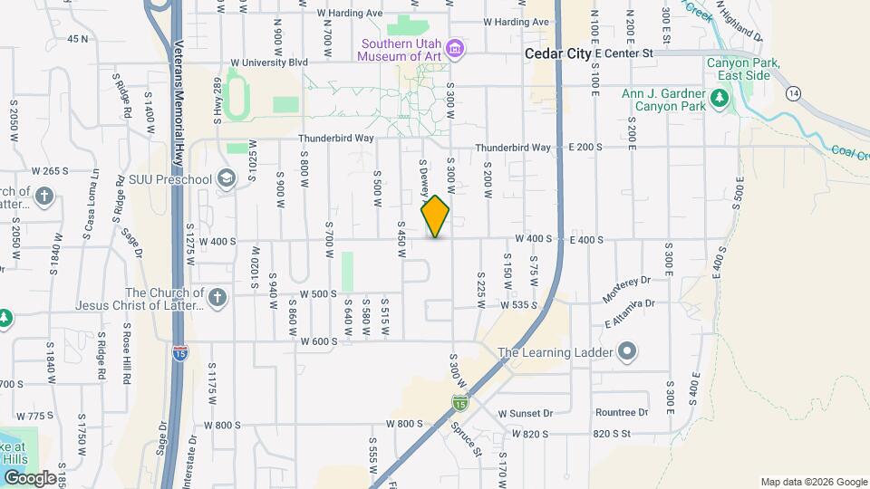 345 W 400 S Mapa y Detalles de la Ubicación