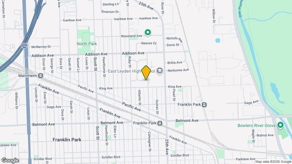 3410 Calwagner St Map and Location Details