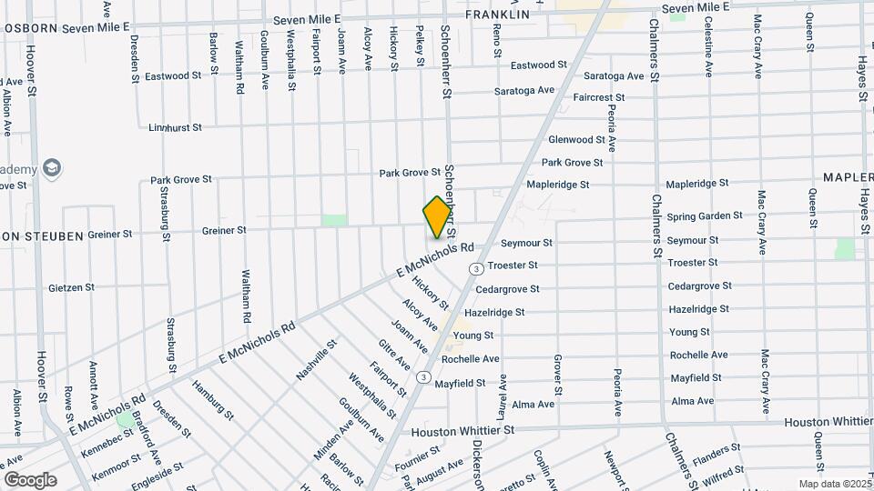 13521 E Mcnichols Rd Map and Location Details