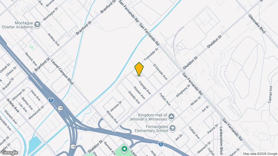 9274 Cayuga Ave Map and Location Details