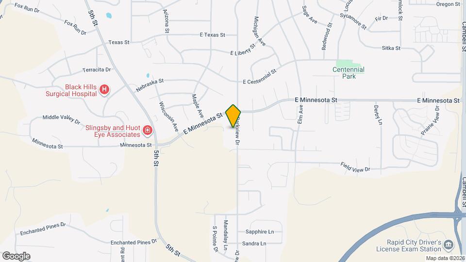 4131 Parkview Dr Map and Location Details