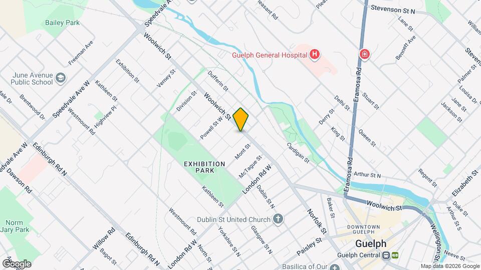 376 Woolwich St Map and Location Details