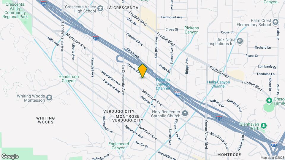 2656 Mayfield Ave Map and Location Details