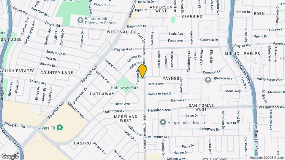 1449 San Tomas Aquino Rd Map and Location Details
