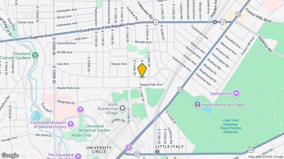 1515 E 118th St Map and Location Details