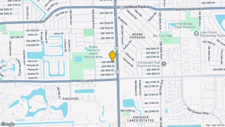 6012 SW 38th St Map and Location Details