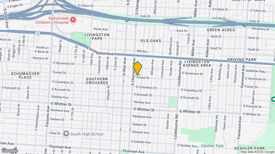 1038 Forest St Map and Location Details