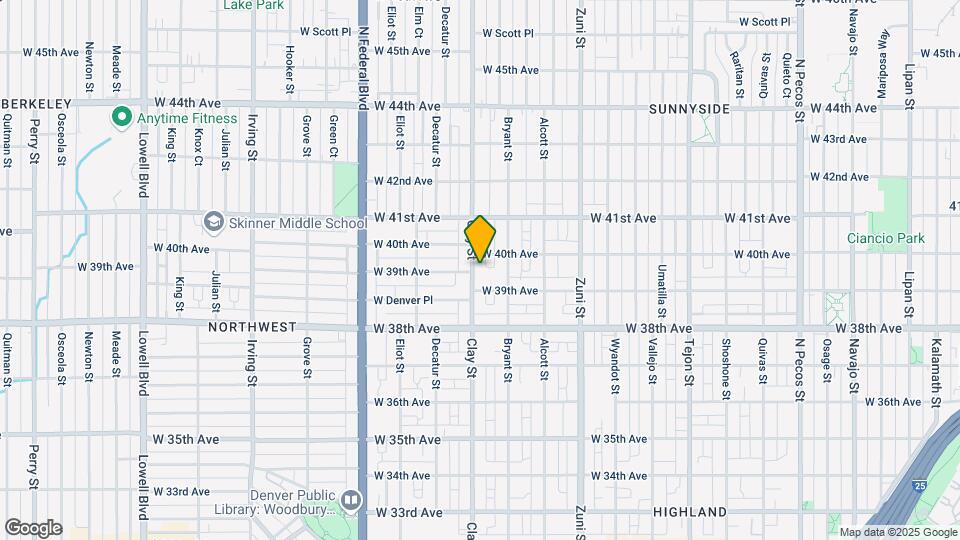 3934 Clay St Map and Location Details