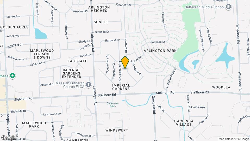 4705 Hartford Dr Mapa y Detalles de la Ubicación