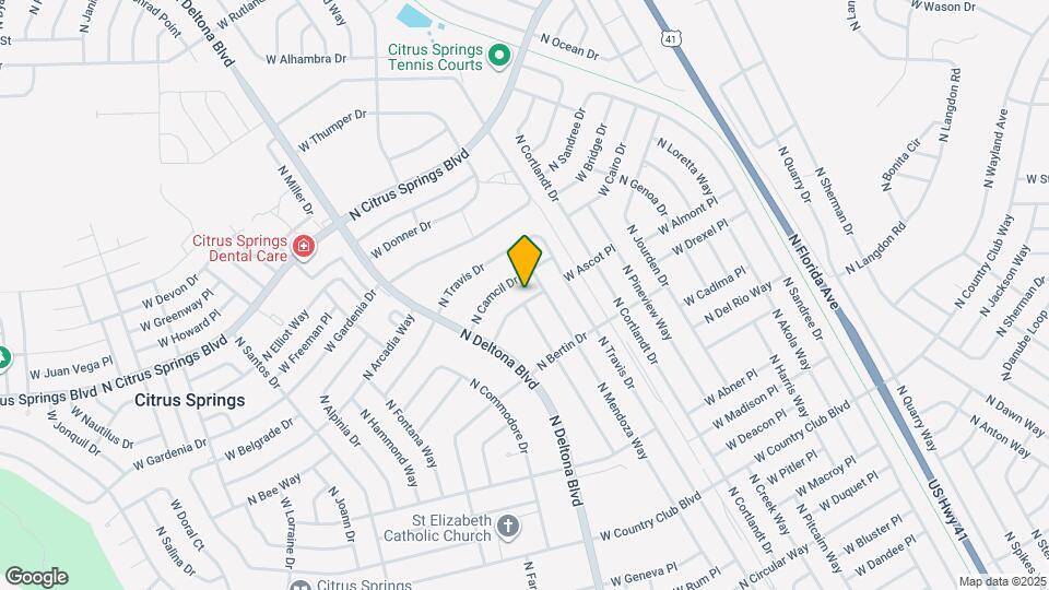 9434 N Manashee Dr Map and Location Details