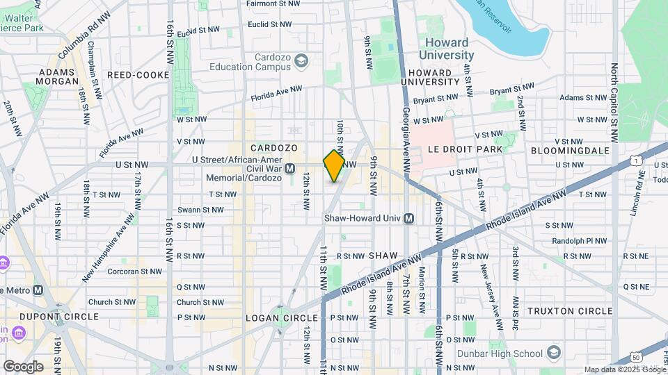 1904 Vermont Ave NW Map and Location Details