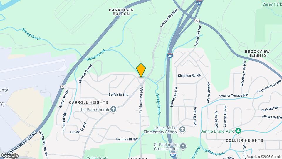 857 Fairburn Rd NW Map and Location Details