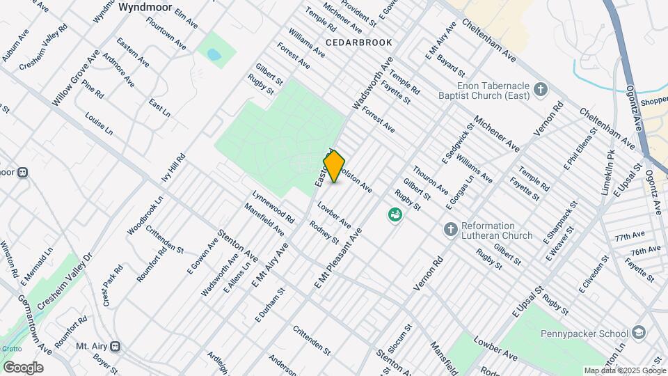 1134 E Mt Airy Ave Map and Location Details