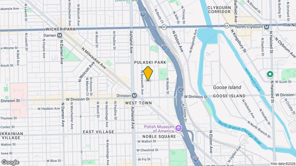 1250 N Greenview Ave Map and Location Details