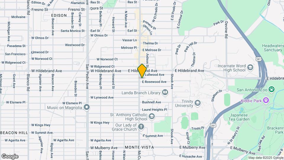 209 E Rosewood Ave Map and Location Details