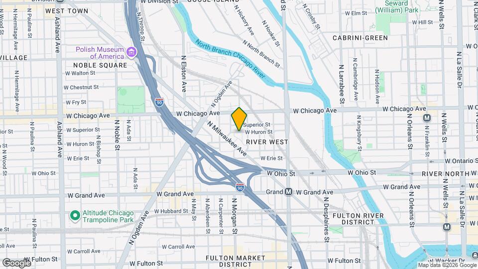 945 W Huron St Map and Location Details