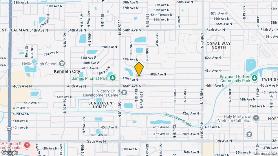 5571 47th Ave N Map and Location Details