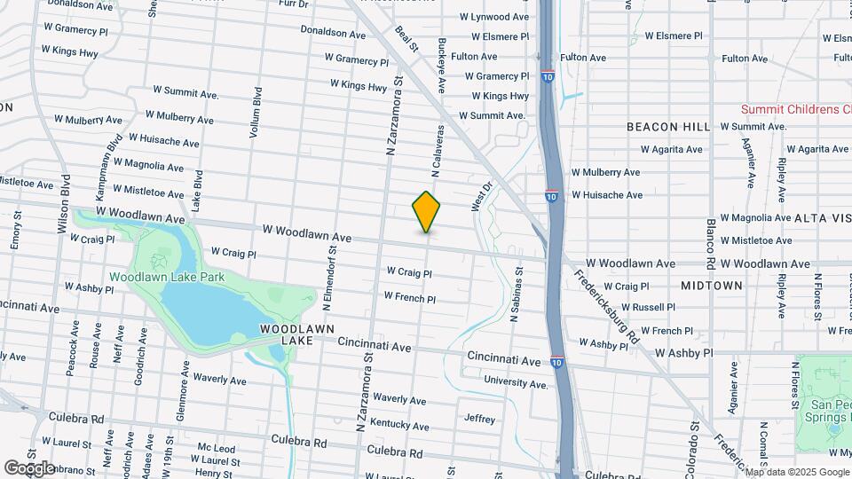 1601 W Woodlawn Ave Map and Location Details