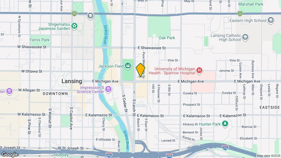617 E Michigan Ave, Unit Loft 2 Map and Location Details