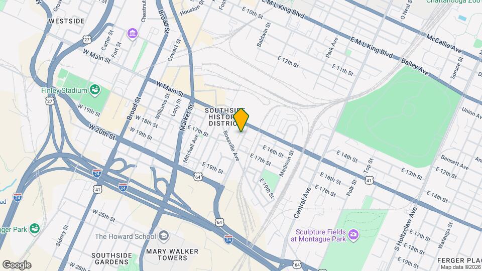 1539 Washington St Map and Location Details