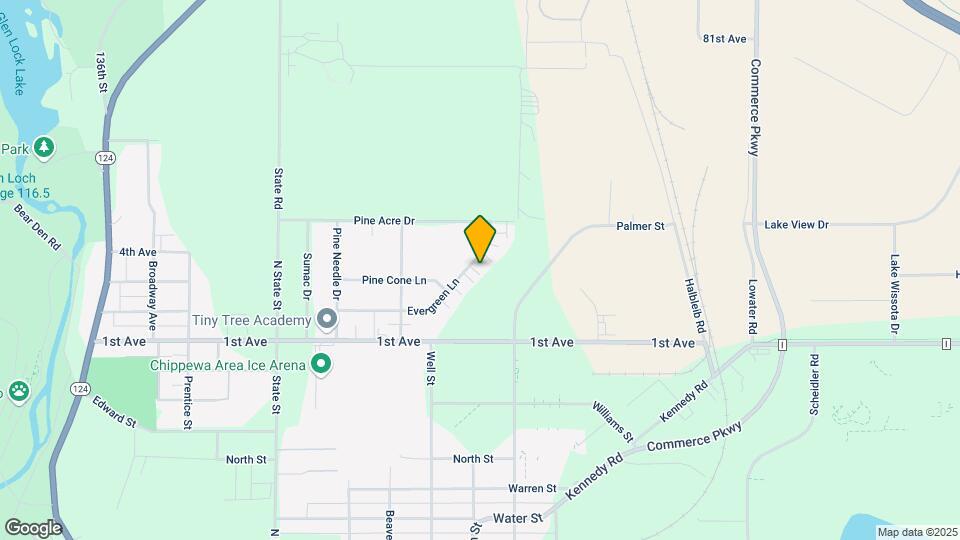 1145 Evergreen Ln Map and Location Details