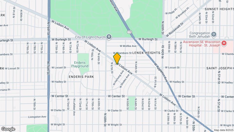 6643 W Lisbon Ave Map and Location Details