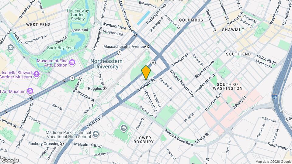 957 Tremont St, Unit R1 Mapa y Detalles de la Ubicación