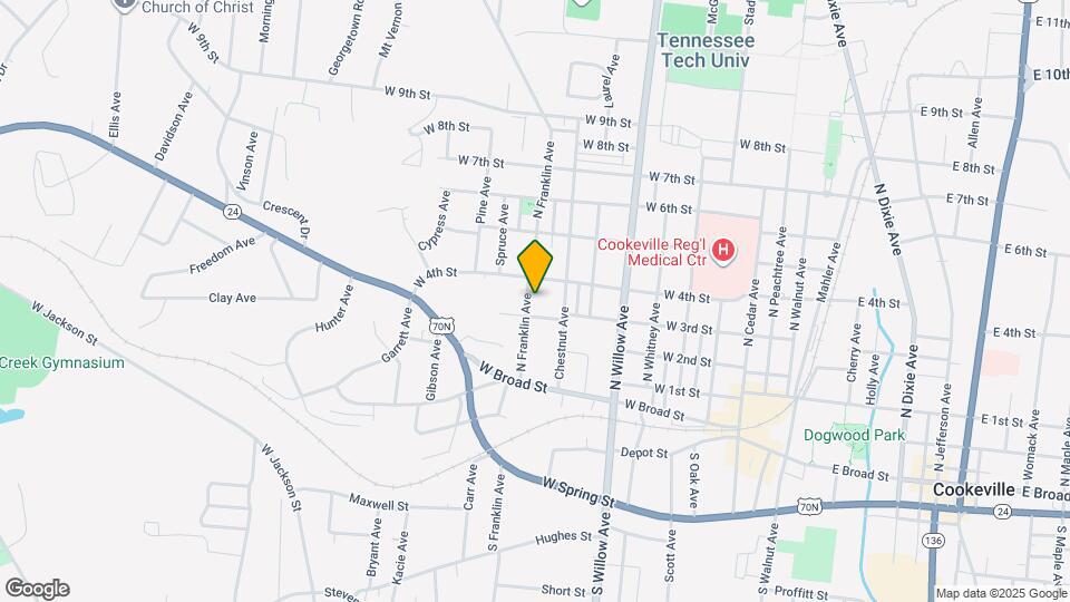 319 N Franklin Ave Map and Location Details