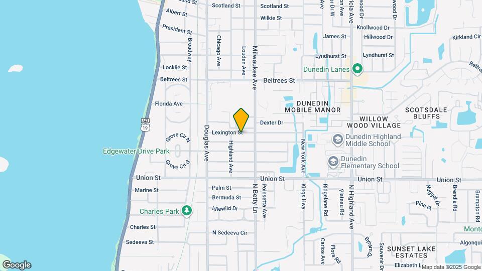 525 Lexington St Map and Location Details