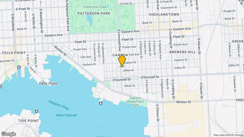 929 S Linwood Ave Map and Location Details