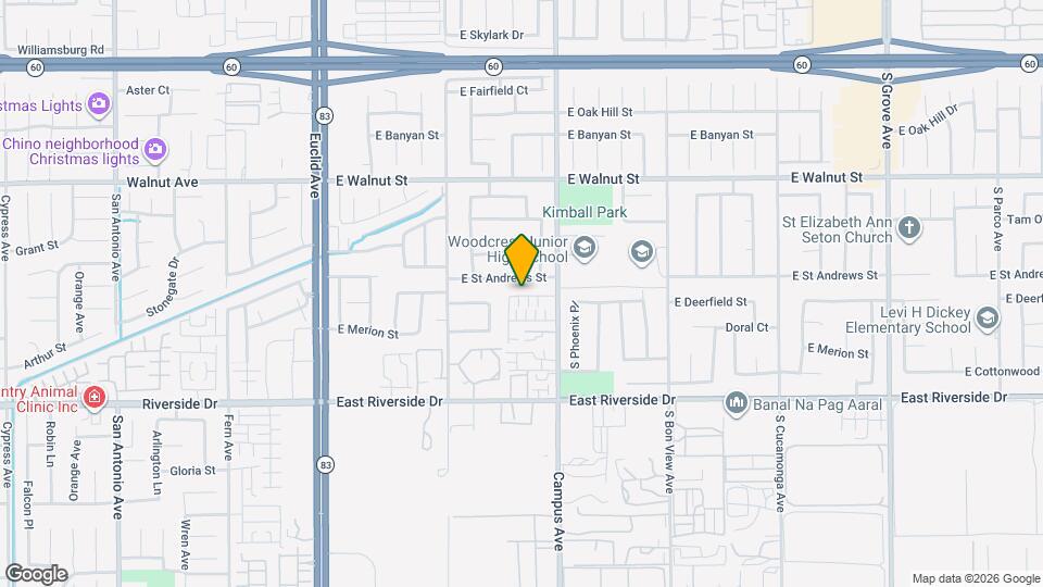 629 E Madeleine Privado Map and Location Details