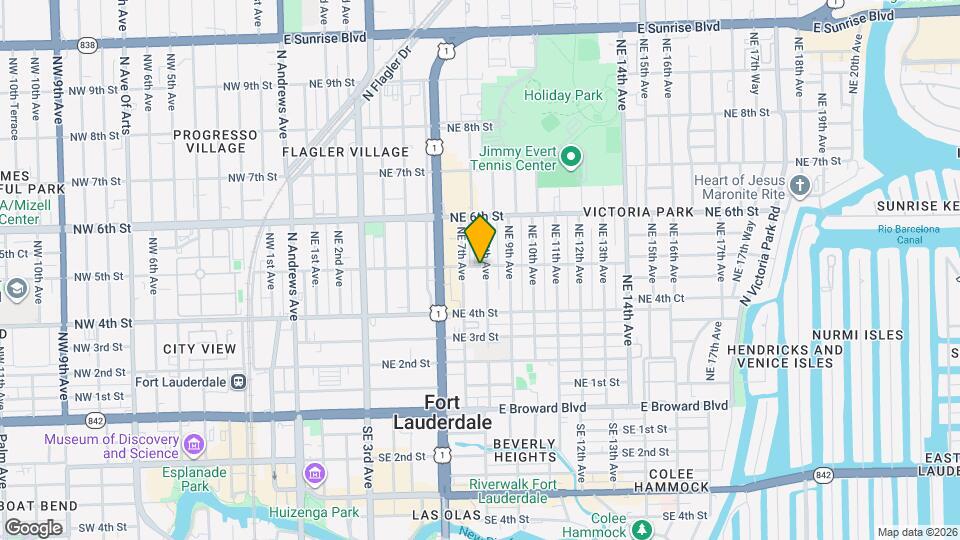 451 NE 8th Ave, Unit B2 Map and Location Details