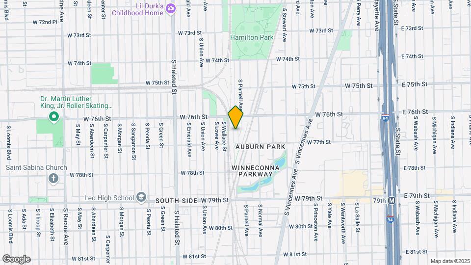 7636 S Parnell Ave Mapa y Detalles de la Ubicación