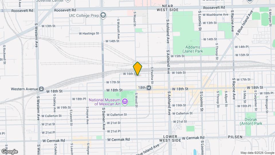 1611 S Wood St, Unit # 01 Map and Location Details