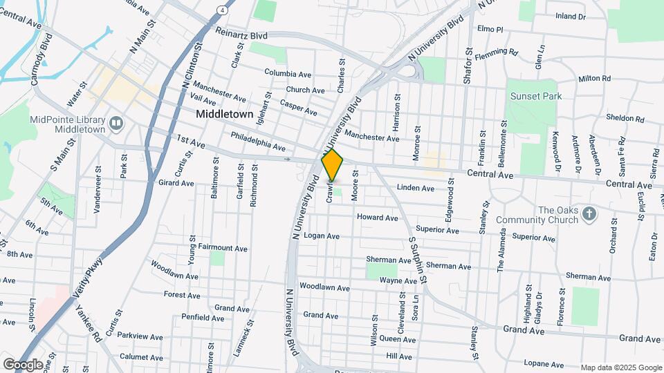 101 Crawford St Map and Location Details