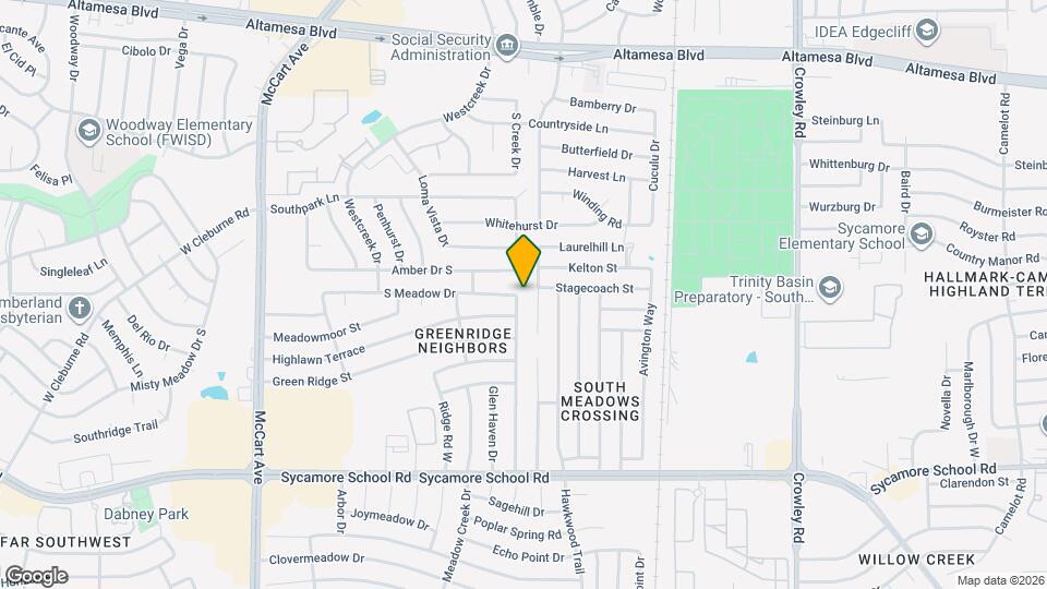 7051 S Meadow Dr E Map and Location Details